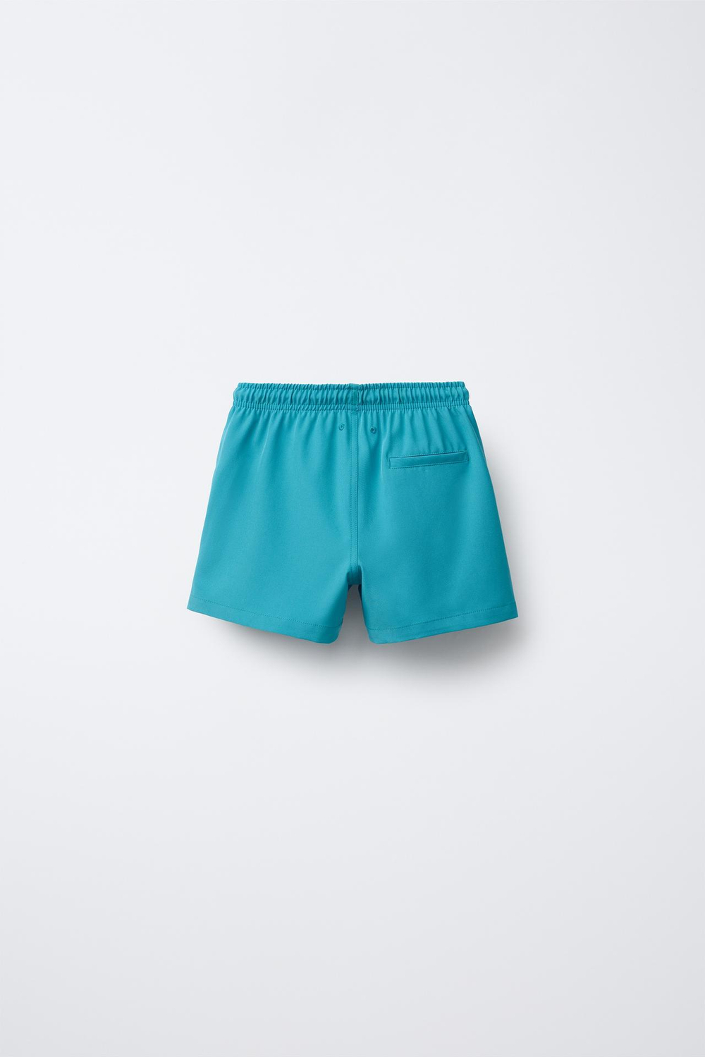 ZARA ПЛАВКИ КЛАССИЧЕСКОГО КРОЯ С НАДПИСЬЮ, ЗЕЛЕНЫЙ