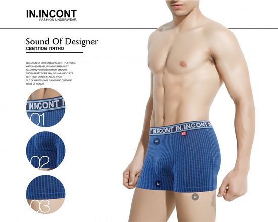 Мужские боксеры IN.INCONT 8021, 2 шт. в упаковке