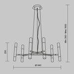 Подвесной светильник Maytoni MOD031PL-12B