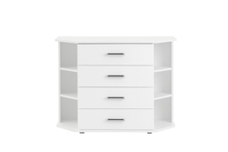Комод угловой Катрин 7, белый