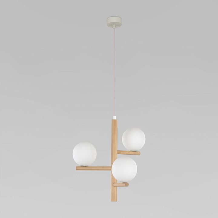Подвесная люстра TK Lighting 6799 Estera Wood