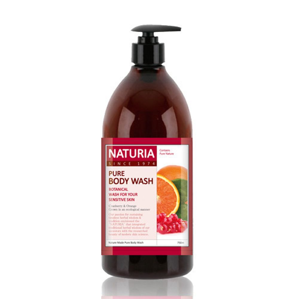 Гель для душа Evas Naturia Since 1974 Pure Body Wash Cranberry and Orange Клюква и Апельсин 750 мл