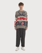 CHARLES JEFFREY LOVERBOY ДЖЕМПЕР С ЛОГОТИПОМ GREYSCALE