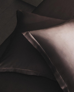 ZARA HOME (300 НИТЕЙ) НАВОЛОЧКА ИЗ ХЛОПКА, КОРИЧНЕВЫЙ