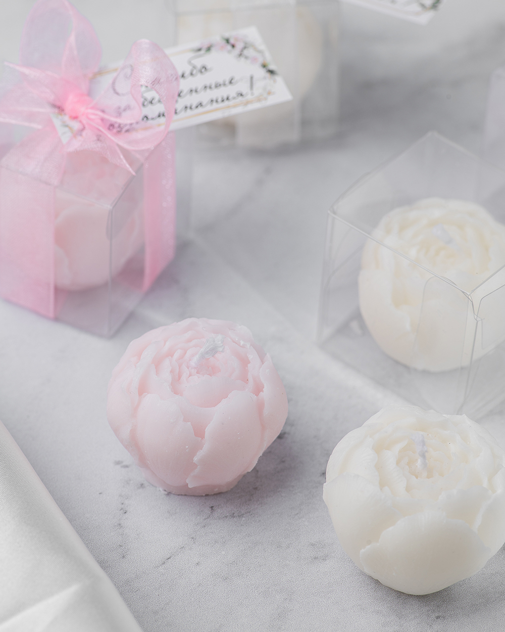 Свеча-бонбоньерка в подарок гостям