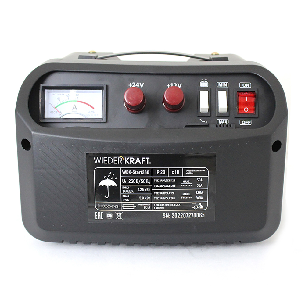 WDK-Start240 Пуско-зарядное устройство 240А, 12/24В
