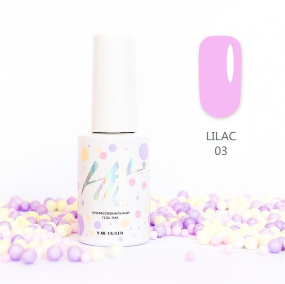 Гель-лак ТМ &quot;HIT gel&quot; №03 Lilac, 9 мл