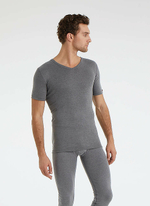 Футболка термо унисекс серый меланж