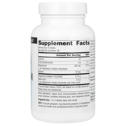 Source Naturals, малат магния, 90 таблеток