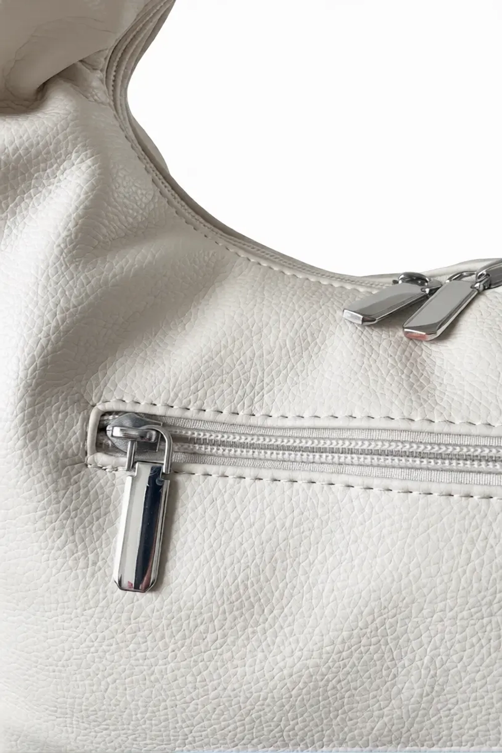 Сумка женская экокожа белая QOZA