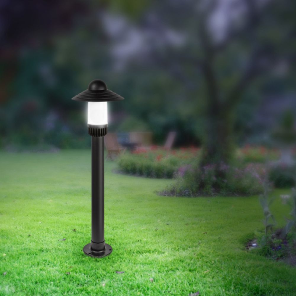 Садово-парковый светильник ЭРА «Поллар» НТУ 01-60-009 напольный черный IP54 Е27 max60Вт h860мм