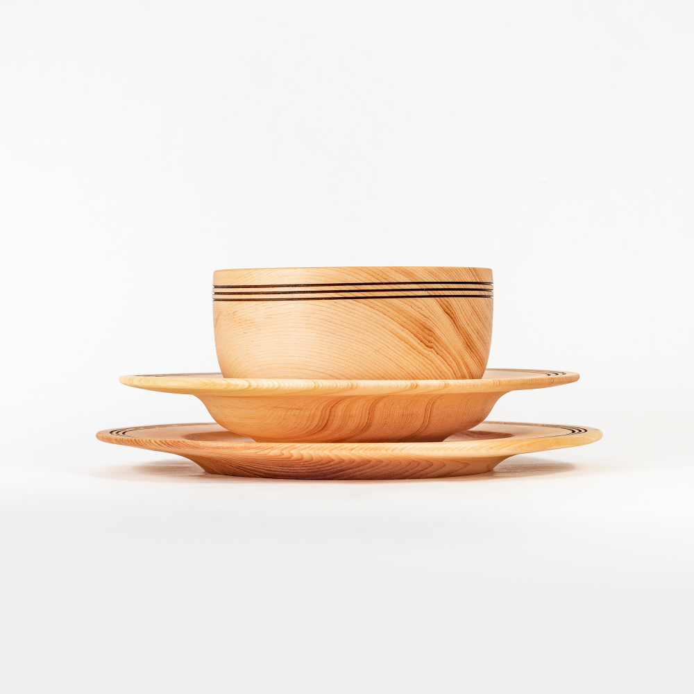 Набор посуды из кедра Art of Siberia серии Панада TN66