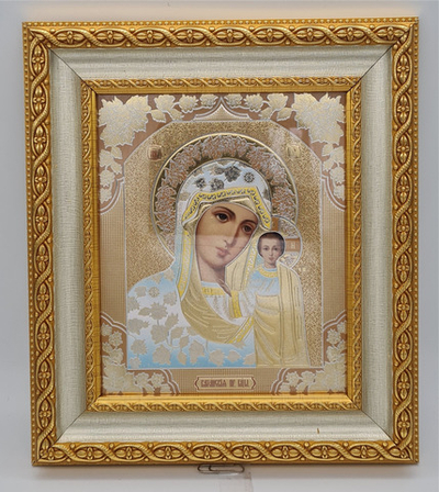 Икона баг.15*18 конг/сер. БМ Казанская  б/обл/з/фон (БоГ) 10681458