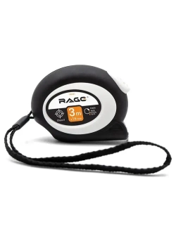 Рулетка с прорезиненным покрытием Soft-Touch автостопом 3 м х 16 мм RAGE by VIRA