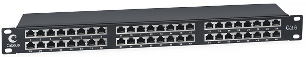 Патч-панель  Cabeus PLHD-48-Cat.6-SH-Dual IDC-1U
