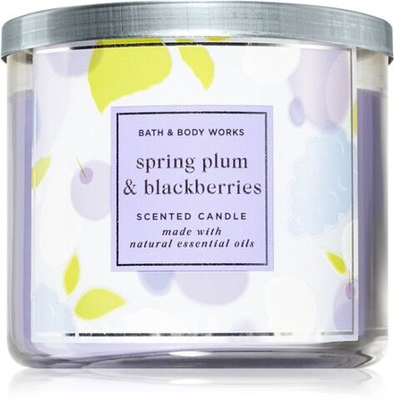 Bath & Body Works Spring Plum and Blackberries - ароматическая свеча /   411  g  / GTIN 667556234954