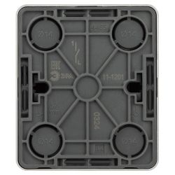 Выключатель ЭРА Эксперт 11-1201-03 IP20 ОУ 10АХ-250В алюминий | Эра Эксперт