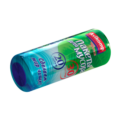 Avikomp Пакеты для мусора Prestige, ПНД, 30л, 20шт, рулон, синие 50 шт/кор