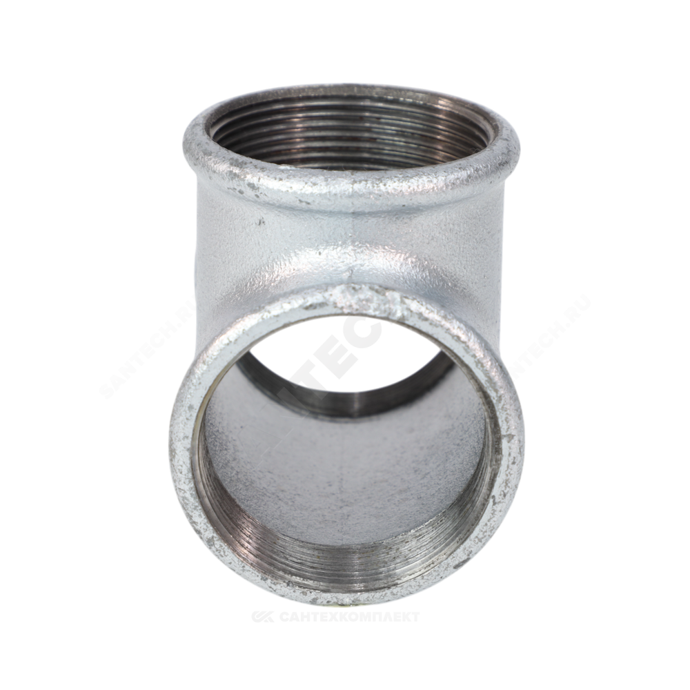 Тройник прямой чугун оц Ду 40 (1 1/2") ВР/ВР Fittex