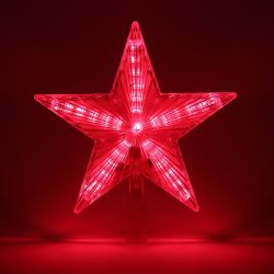 Светодиодная новогодняя фигура ЭРА ENGEV-02 елочная верхушка Звезда 21 см 220V | Фигуры