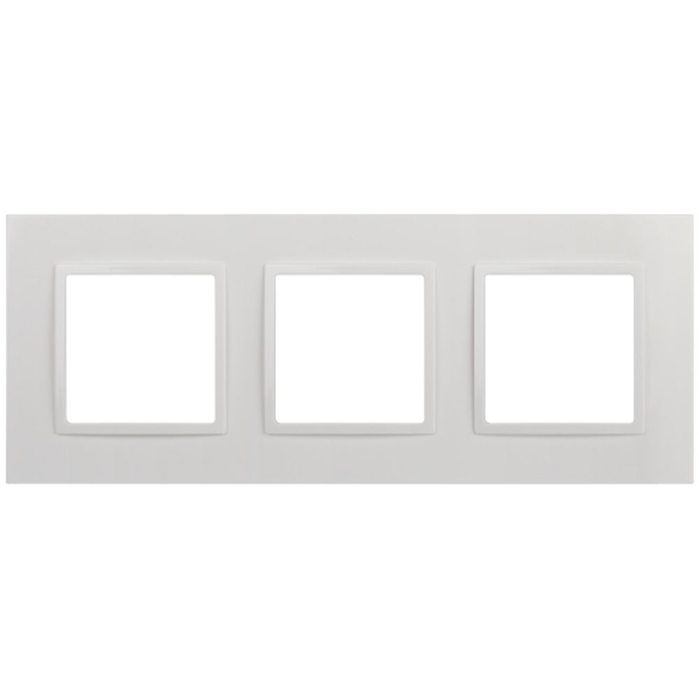 Рамка для розеток и выключателей ЭРА Elegance 14-5013-01 Classic, на 3 поста, белый