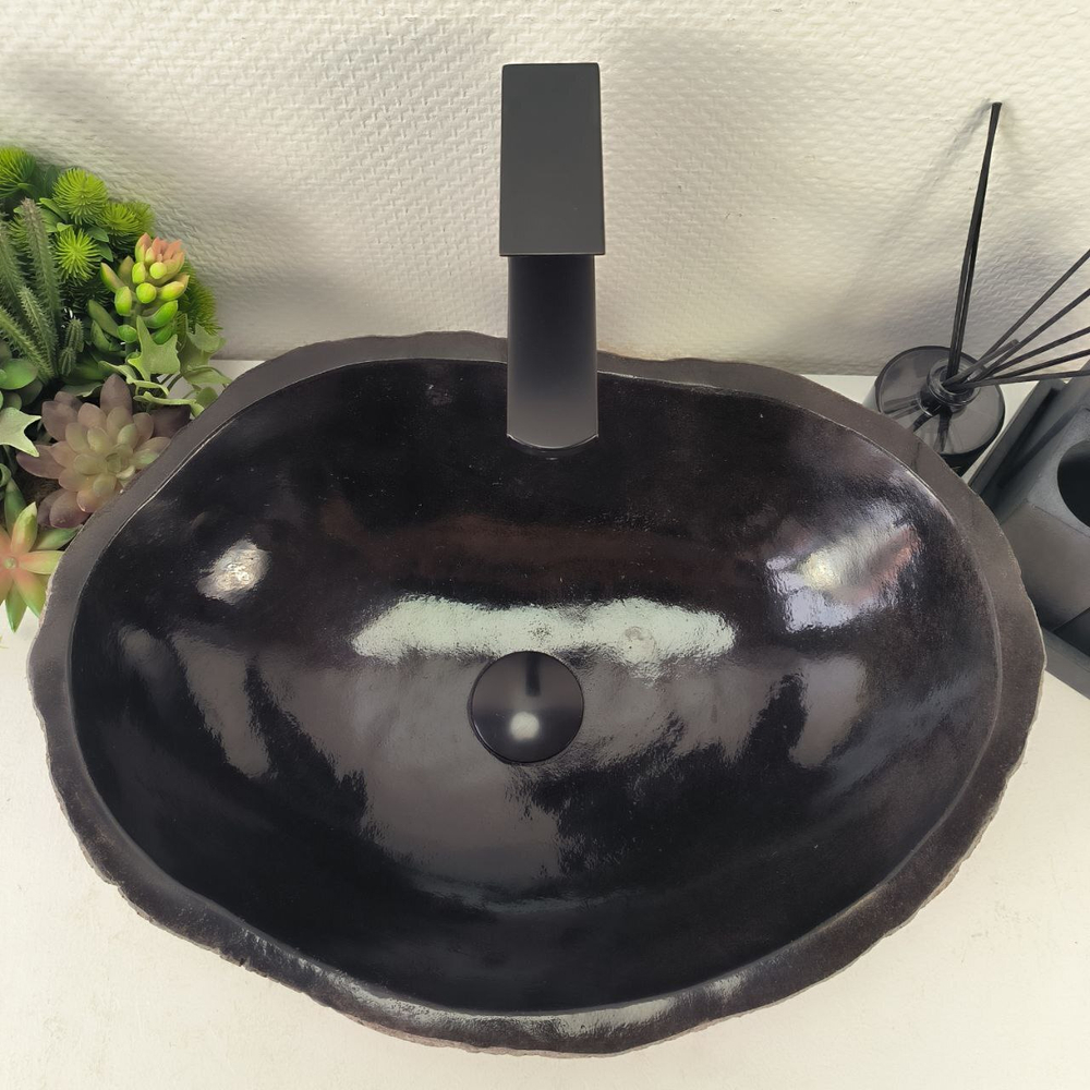 Раковина из речного камня RS-65000 50*37*15 0857
