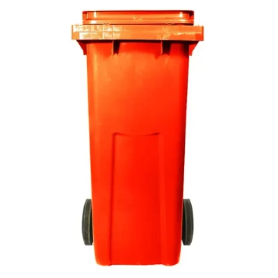 Контейнер внутрикорпусной для утилизации медицинских отходов Инновация класс В 120 л 2 колеса красный