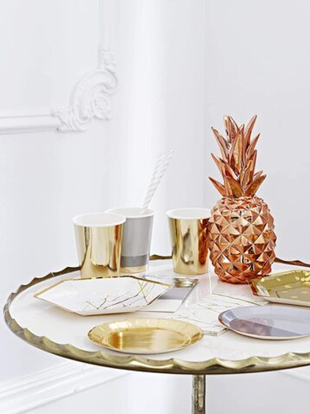 Cтаканы золотые 8 шт.