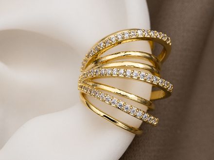 Кафф "Joy" со стразами