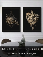 Набор постеров 40х50 2 шт арт 274057904
