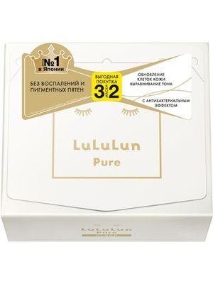 LuLuLun Набор из 32 масок для лица «Увлажнение и Чистая кожа» Face Mask Pure Clear White