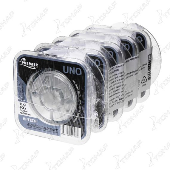 Леска UNO 0,30mm/100m Clear Nylon (PR-U-C-030-100) Premier Fishing