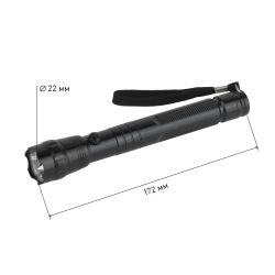 Светодиодный фонарь Трофи TM1W ручной на батарейках алюминиевый | Универсальные  фонари