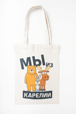 Сумка‑шоппер натуральная светлая