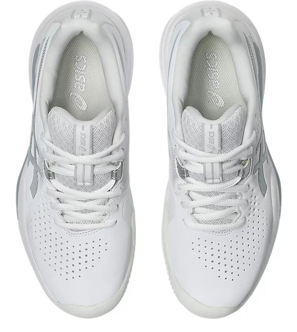 Женские теннисные кроссовки Asics Gel-Challenger 15 Clay - white/pure silver