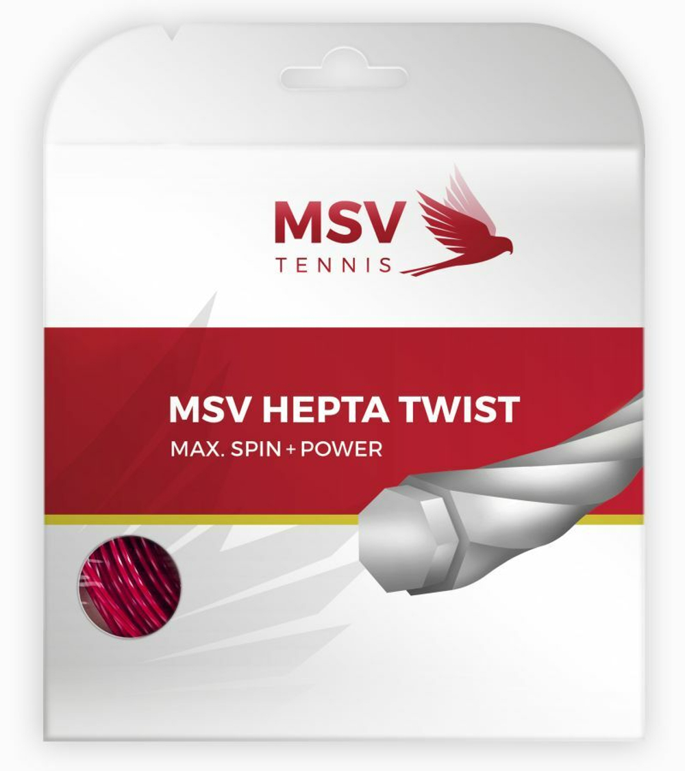 Теннисные струны MSV Hepta Twist (12 m) - red