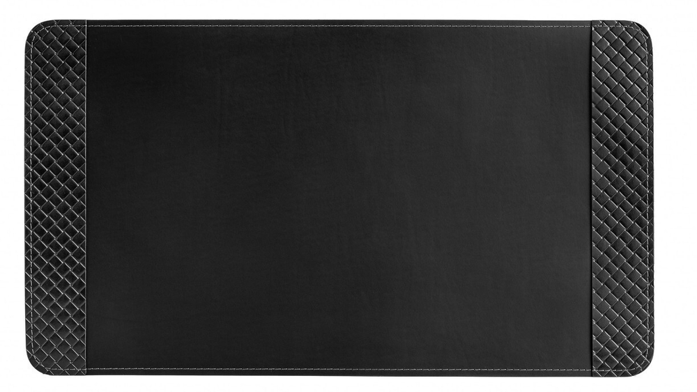 Кожаный бювар "Рельеф" модель № 9 Black/черный в вариантах размеров от 54 до 110 см в длину.