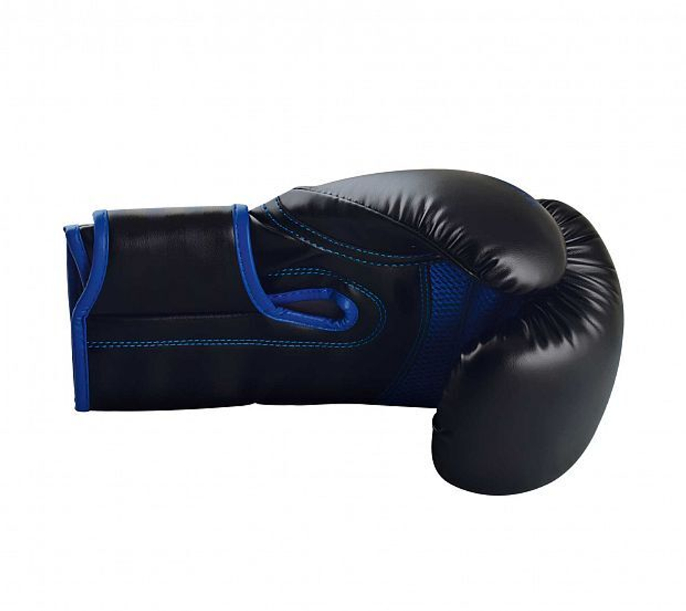 Перчатки боксерские Hybrid 80 черно-синие adiH80