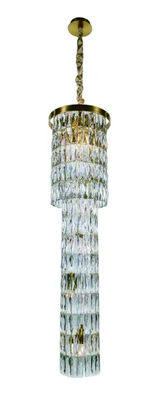 2727P/8A PLATING BRASS+CLEAR (1) Люстра NW