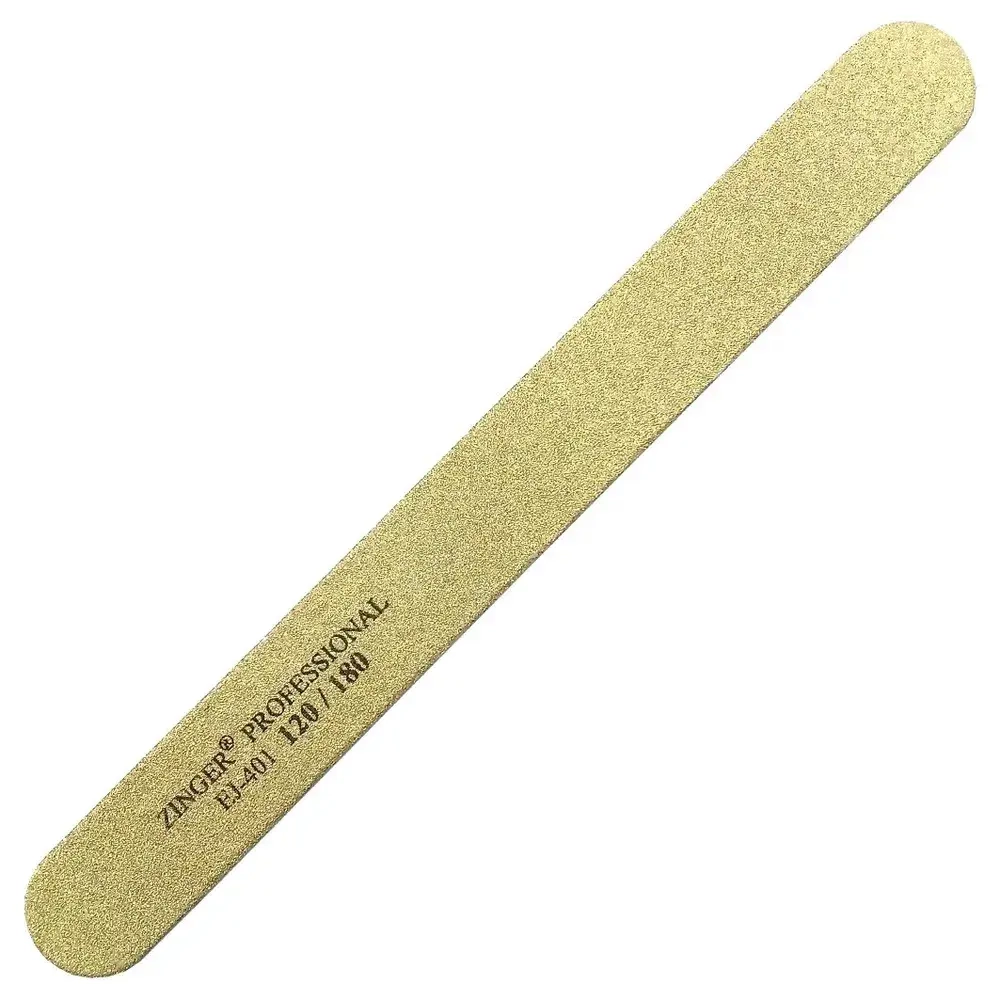 Zinger Пилка для ногтей CLASSIC EJ-401 120/180 (золотая)