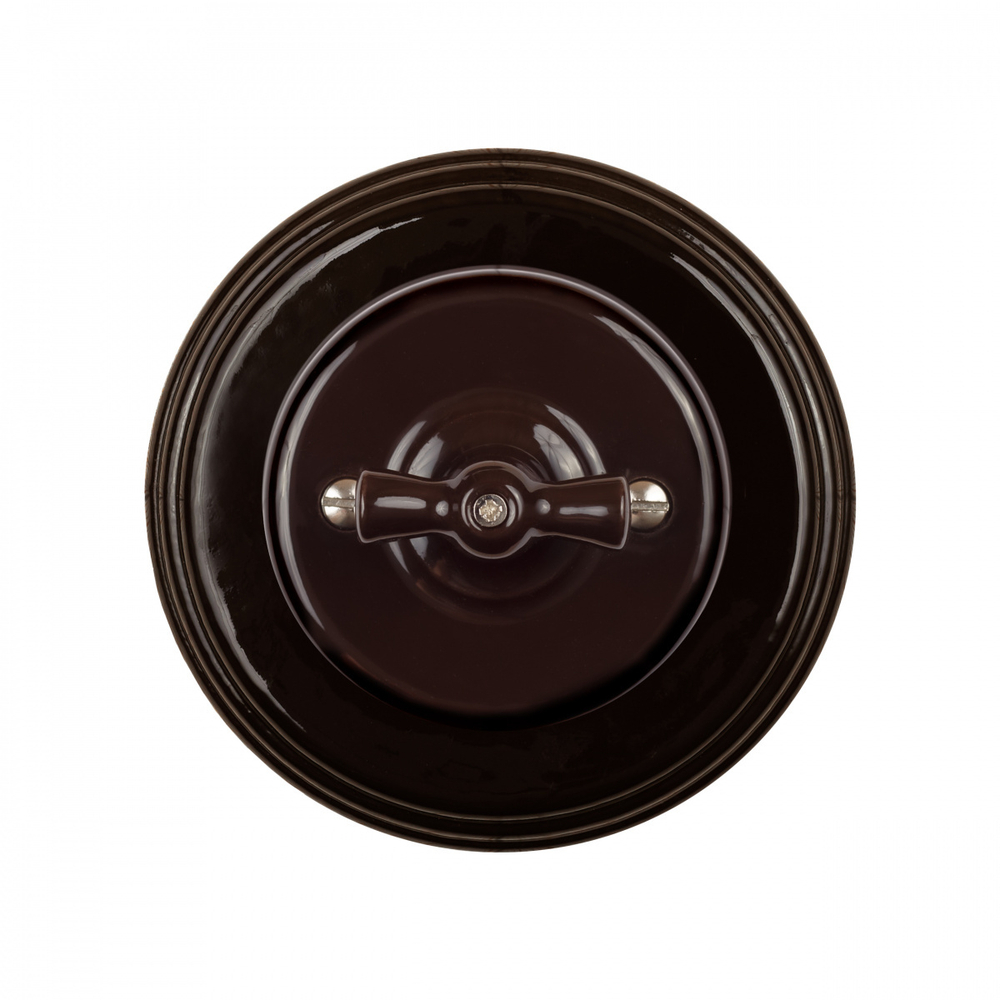 Рамка 1 постовая, керамика, цвет коричневый BF2-610-02