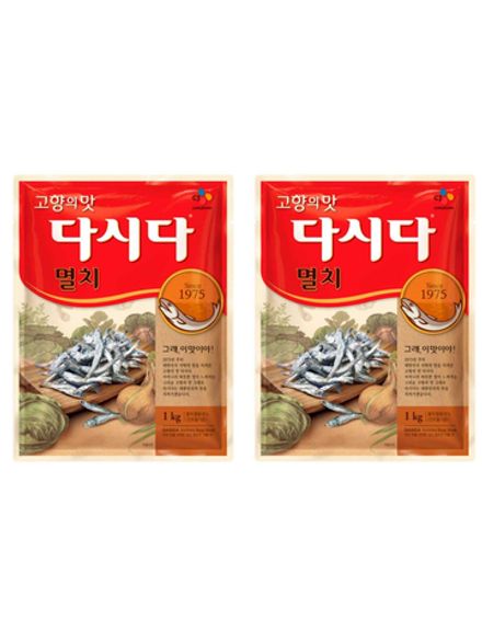 Приправа Дашида CJ Cheiljedang со вкусом анчоуса, 1 кг, 2 шт