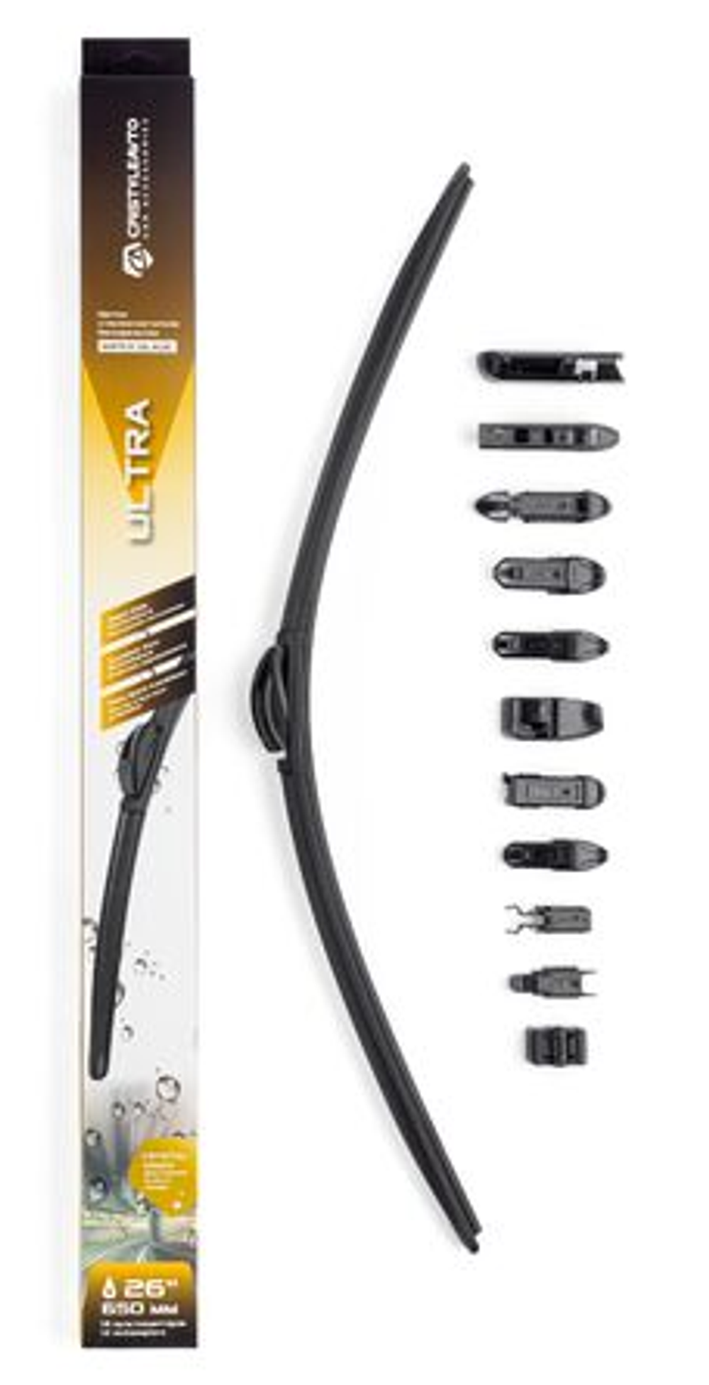 Щетка дворника бескаркасная 650мм (26") CRISTYLEAVTO ULTRA 29405