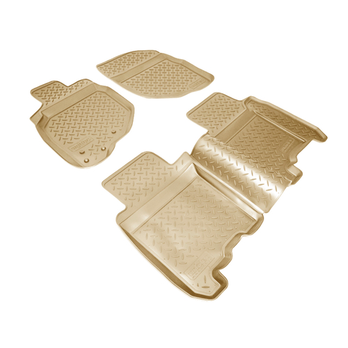 Ковры в салон Norplast/Unidec для Honda Jazz в кузове GD (2004-2009), Бежевый, арт.NPL-Po-30-30-B