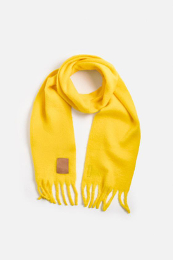 ZARA ШАРФ С РЕЛЬЕФНЫМ УЗОРОМ, ЖЕЛТЫЙ