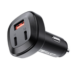 B3 66W(USB-C+USB-C+USB-A) three-port metal car charger