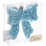 Ёлочная игрушка «Бант» 8.5*3*9.2 см, Голубой