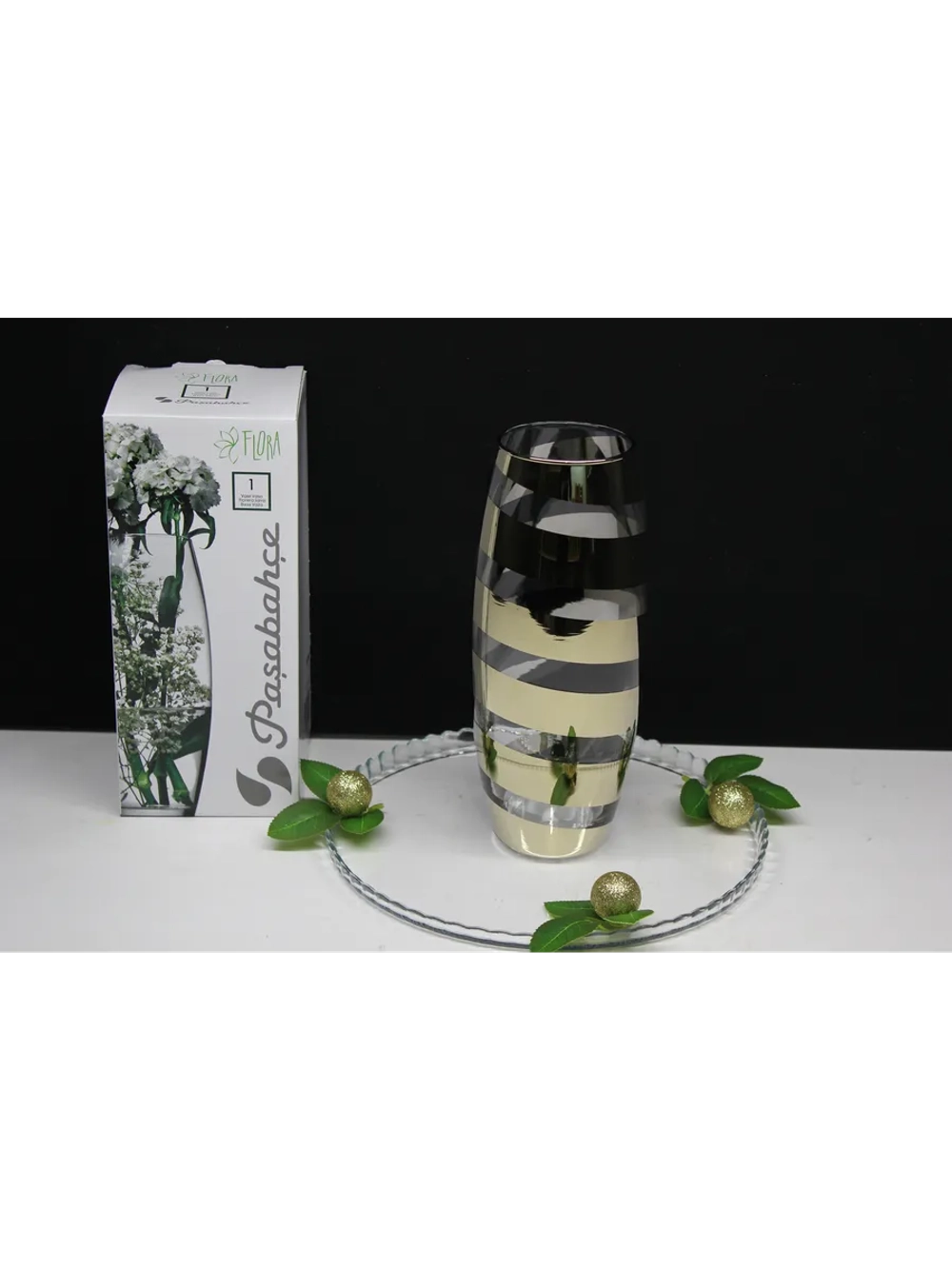 Ваза Флора " Золотая спираль"