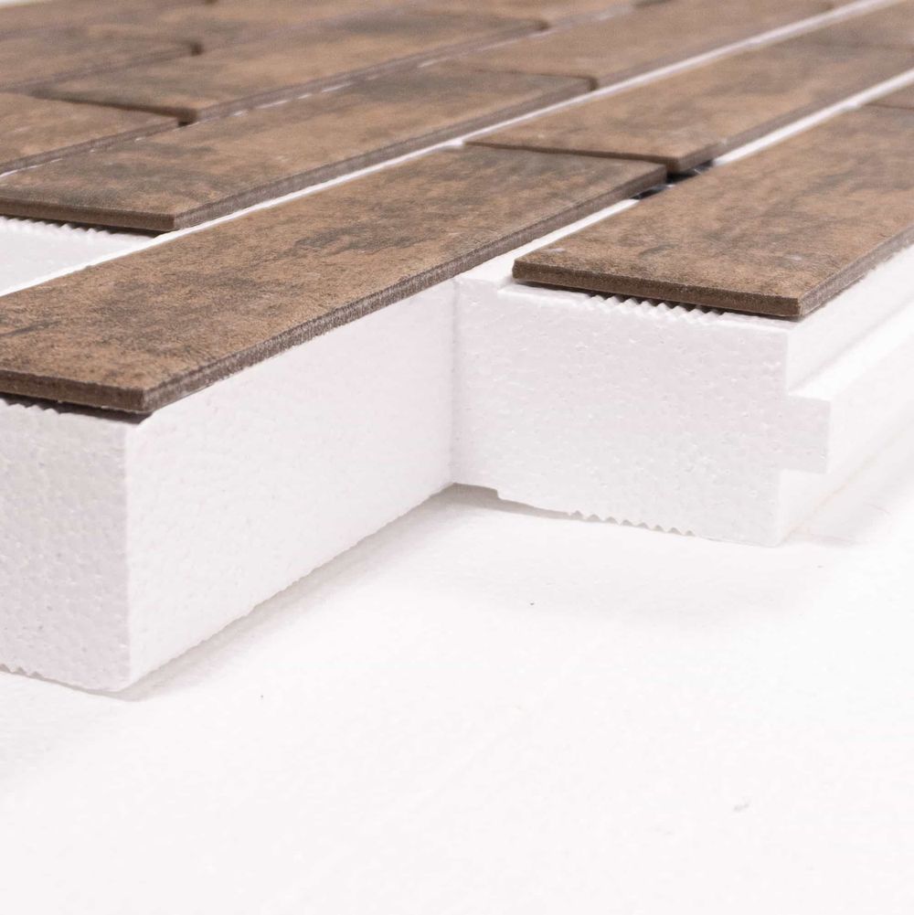 Клинкерная термопанель ППС Beryoza Ceramica Evia Натурал 1020х455 мм