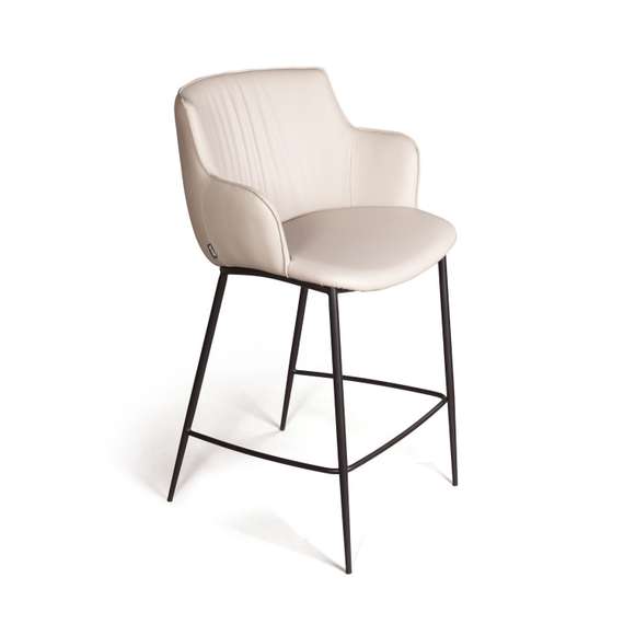 Полубарный стул Sofia, серая экокожа Soft-Touch